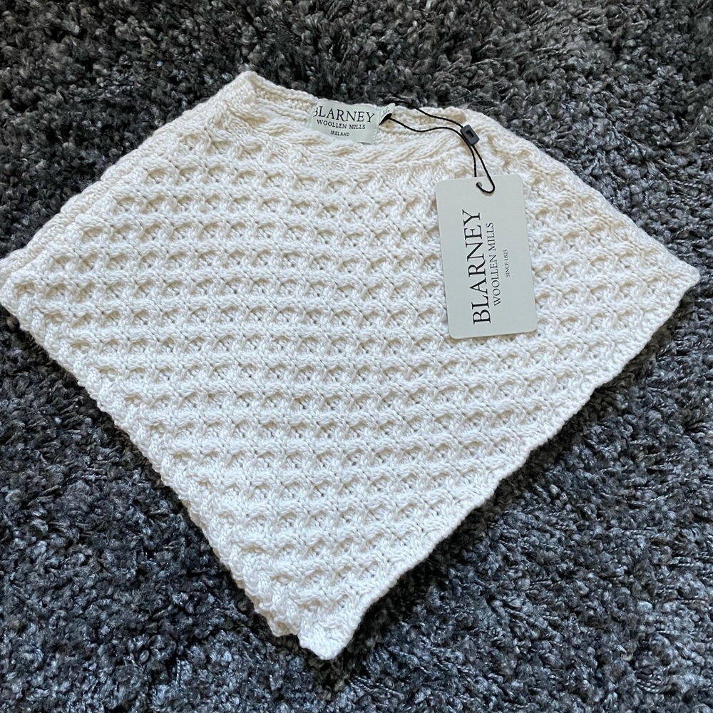 Blarney Kids Aran Poncho